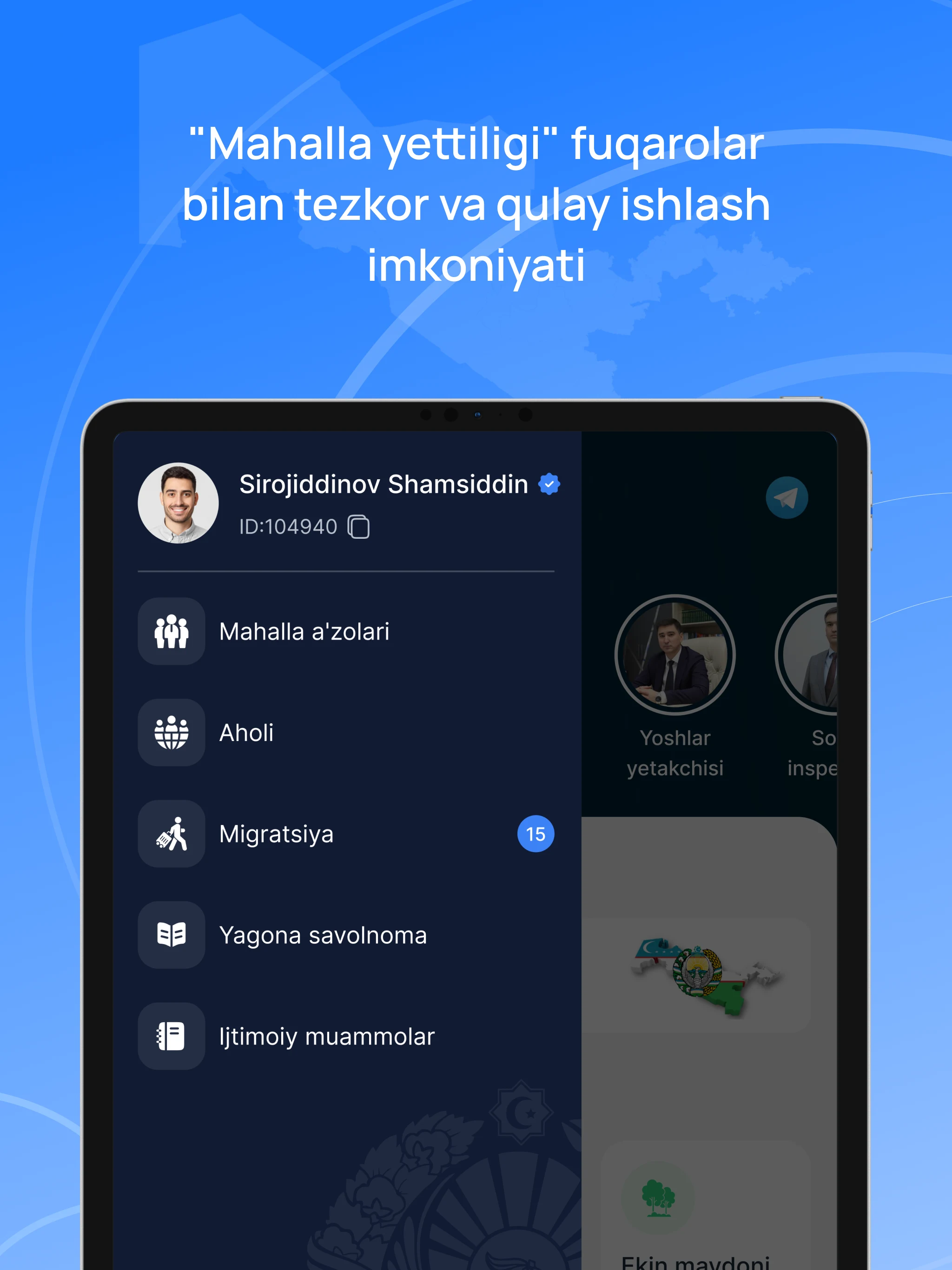 Raqamli Mahalla - Xodim screenshot